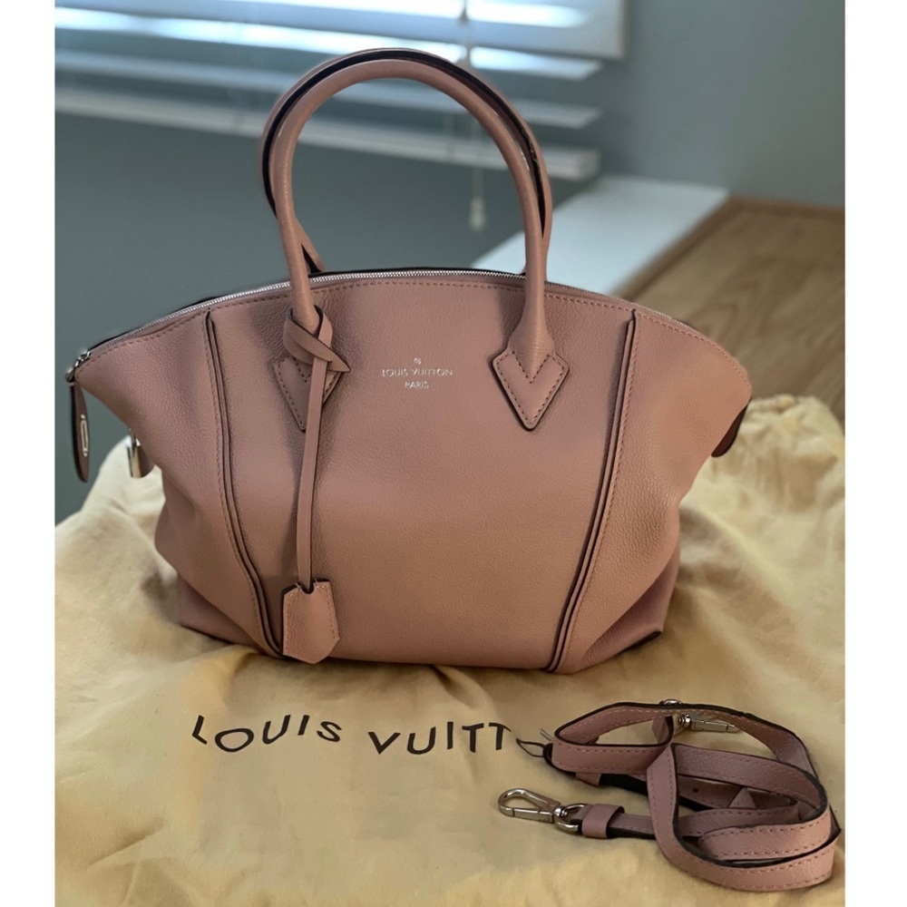 Louis Vuitton Soft Veau Cachemire Lockit PM Bag Purse | Magnolia Pink Satchel